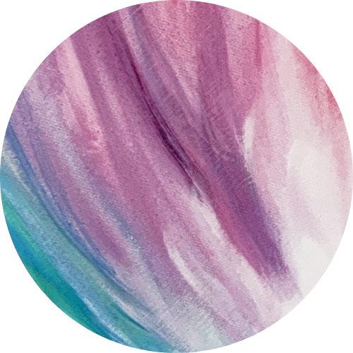 Blau-lila bemalter Kreis